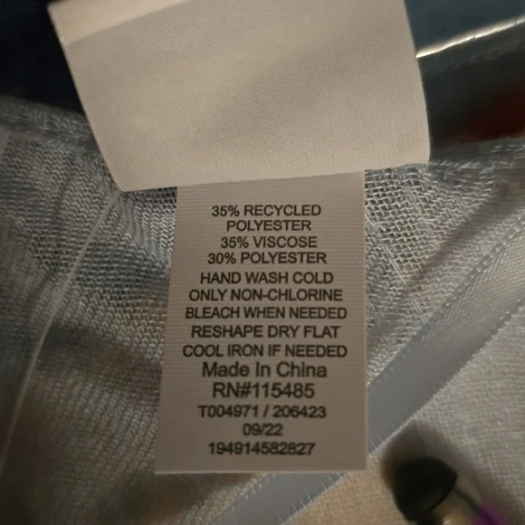 SONOMA BRAND WOMENS LIGHT BLUE WRAP OR COVERUP ONE SIZE FITS MOST - Picture 8 of 9